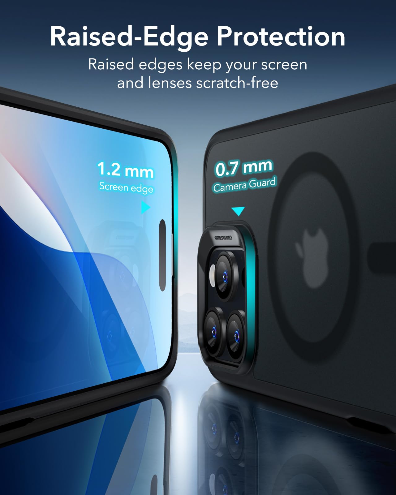 ESR for iPhone 16 Pro Max Case with MagSafe - Military Grade Shockproof Protection | Magnetic Phone Cover for iPhone 16 Pro Max | Classic Hybrid HaloLock Frosted Black | Perfect for Outdoor Activities & Daily Use