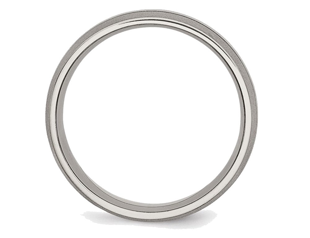8mm Titanium Brushed Wedding Band Ring for Men - Durable & Comfortable, Perfect for Everyday Wear, Anniversaries, and Special Occasions