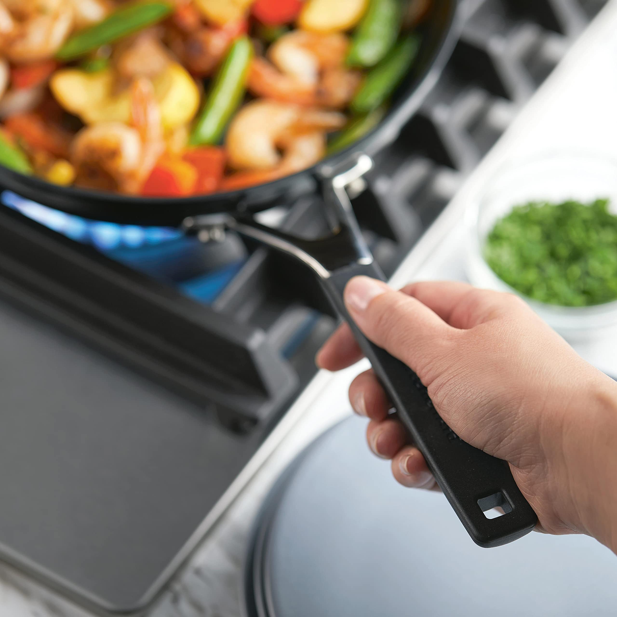 KitchenAid Hard Anodized Nonstick Frying Pan Set - 8.25 & 10 Inch Skillets, Onyx Black - Perfect for Sautéing, Frying & Cooking Eggs, Pancakes & More
