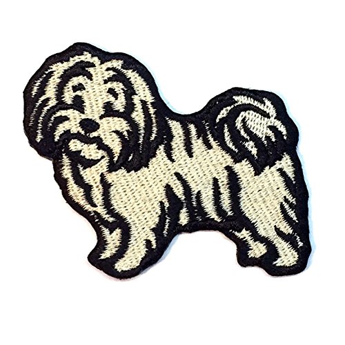 Havanese Dog Iron On Patch - Custom Embroidered Applique for Clothes, Hats & Bags - Perfect for DIY Crafts, Costumes & Pet Lovers