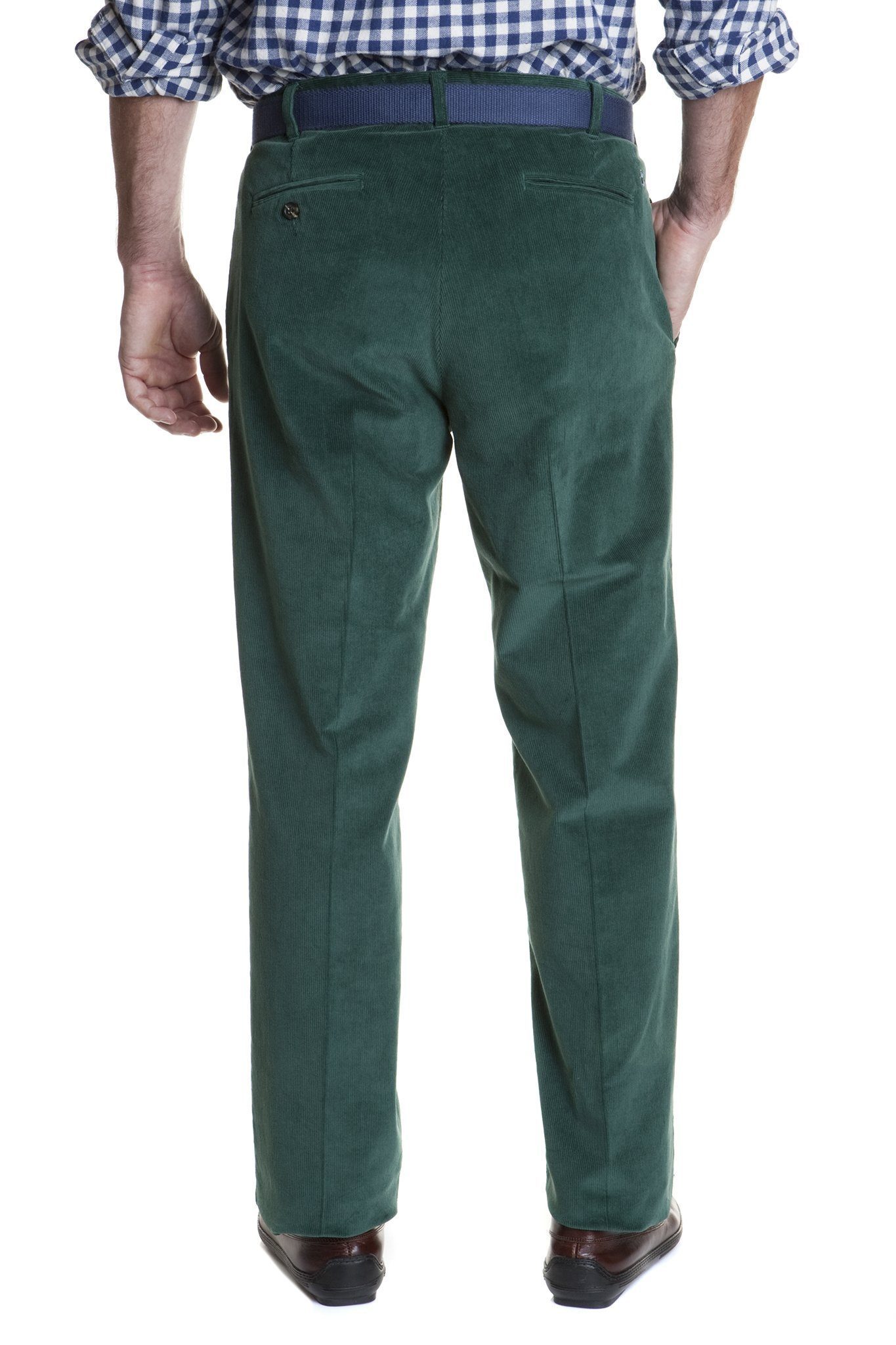 Stretch Corduroy Pants for Women - Comfortable Beachcomber Hunter Green Trousers - Perfect for Casual Outings, Travel & Outdoor Activities