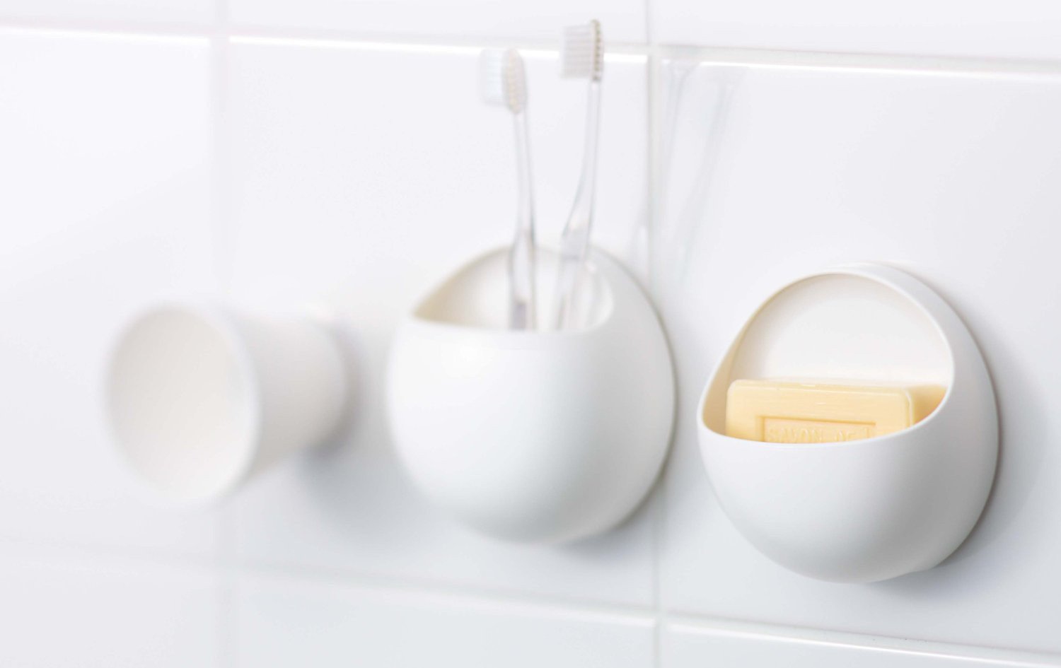 White Bathroom Faucet Soap Dispenser - Elegant Touch for Sinks, Vanities, and Countertops