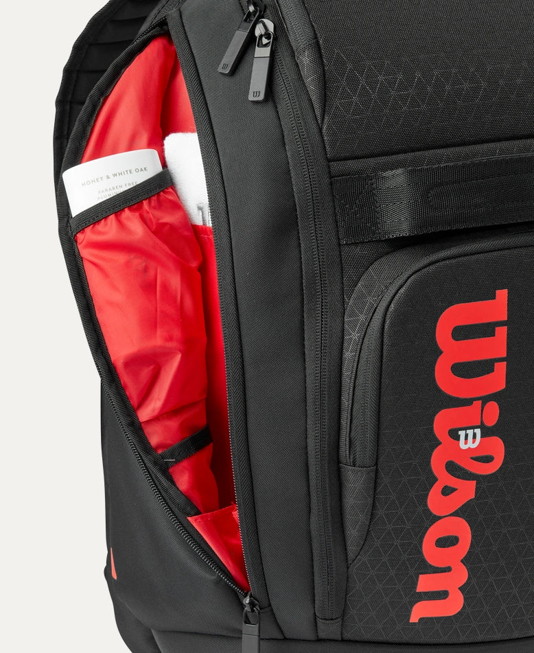 Wilson Clash V3 Super Tour Tennis Backpack - Durable Sports Bag for Tennis Players & Athletes - Perfect for Training, Matches & Travel Accessories Storage