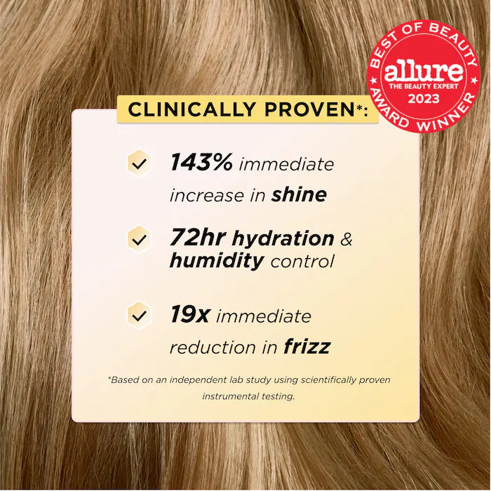 Gisou Honey Infused Hair Oil - Natural Nourishing Treatment for Dry, Damaged Hair - Perfect for Daily Hydration & Styling