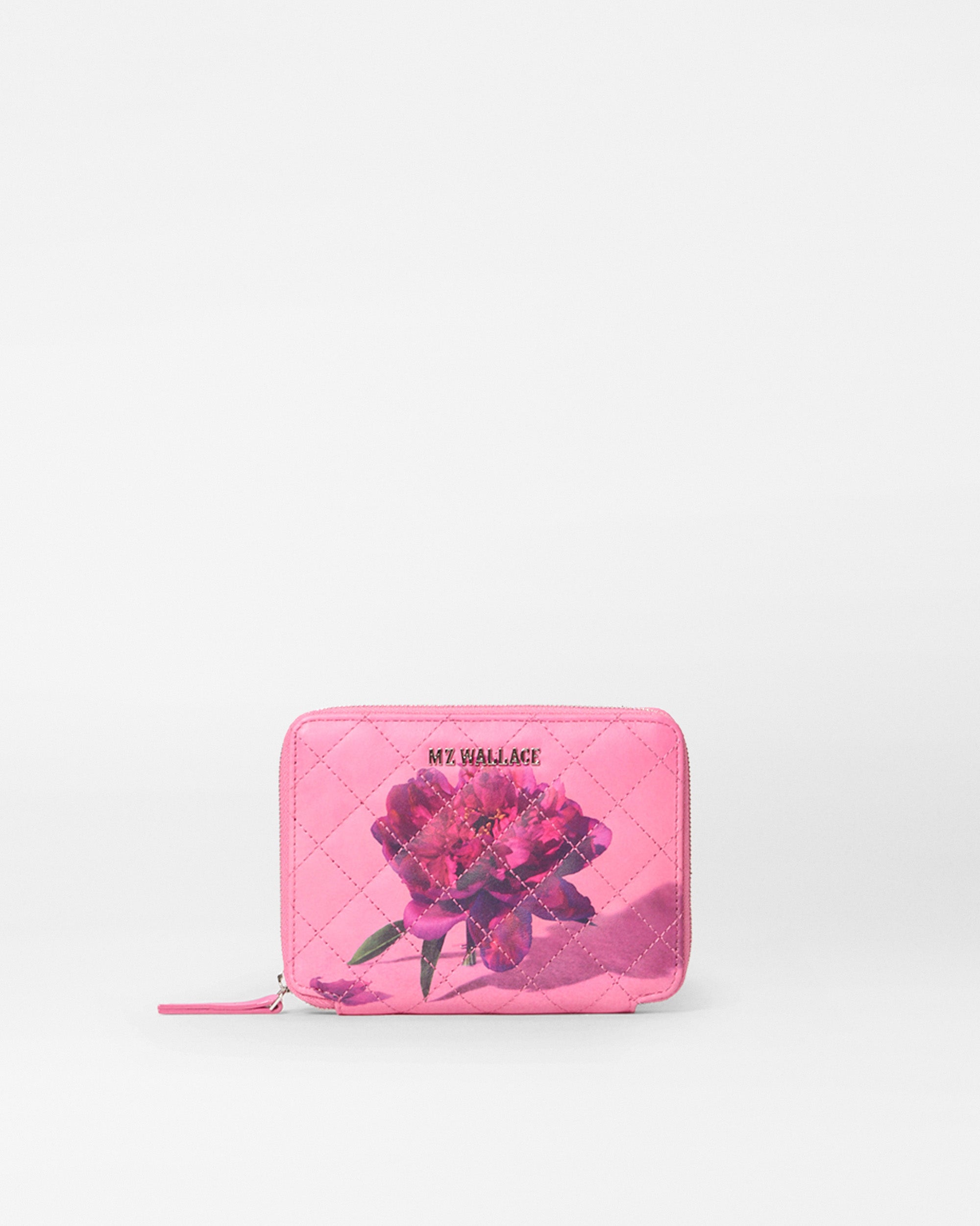 Elegant Peony & Magenta Passport Holder - Pink Travel Wallet for Women - Perfect for Airports, Vacations & Business Trips