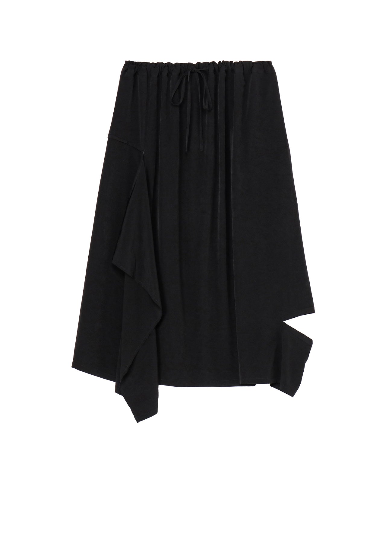 Elegant Crepe de Chine Drape Skirt for Women - Flowy A-Line Midi Skirt for Office, Party & Casual Wear