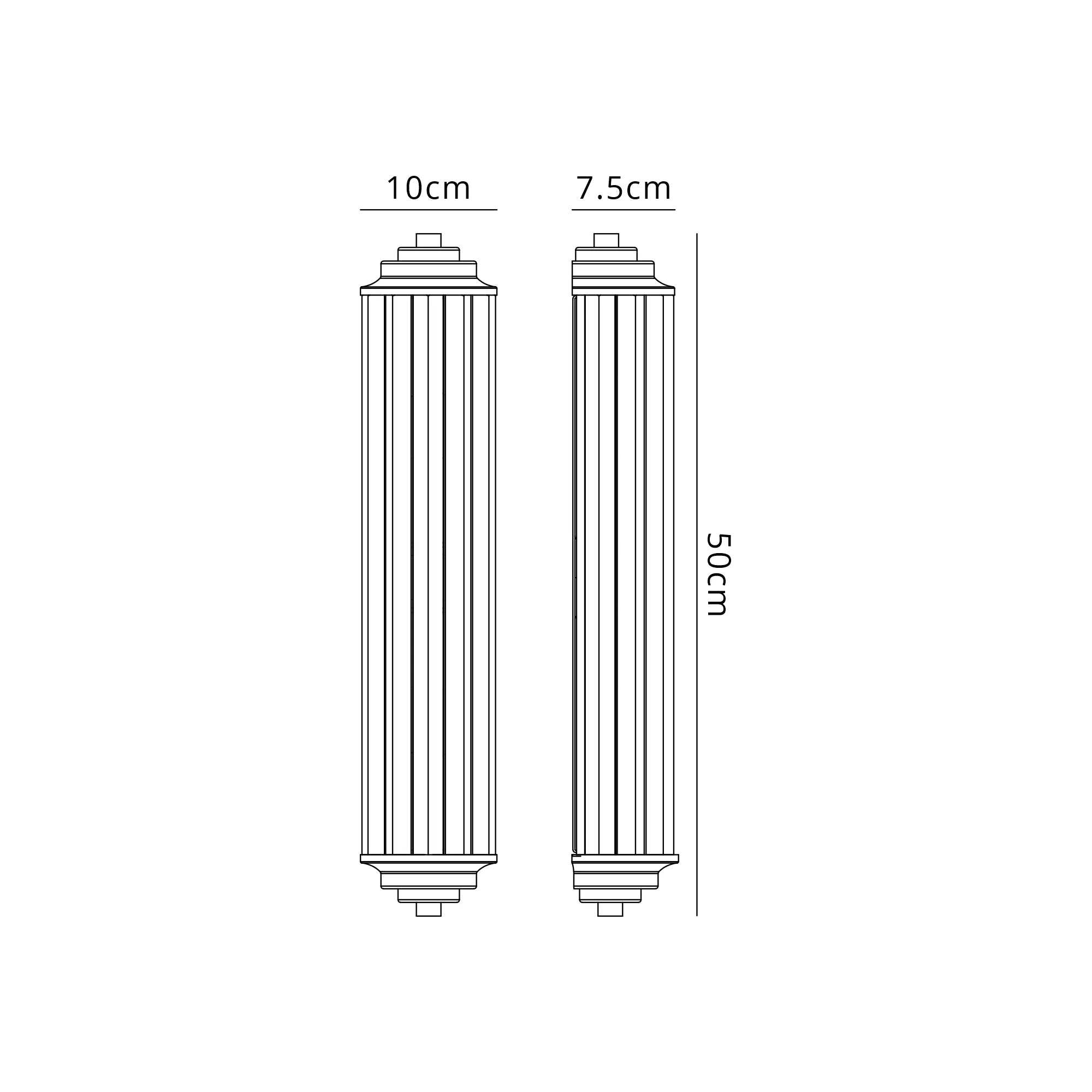Alura 2 Light Crystal Wall Sconce - E14 Base - IP44 Rated - Multiple Color Options - Perfect for Bedroom, Bathroom & Hallway Lighting