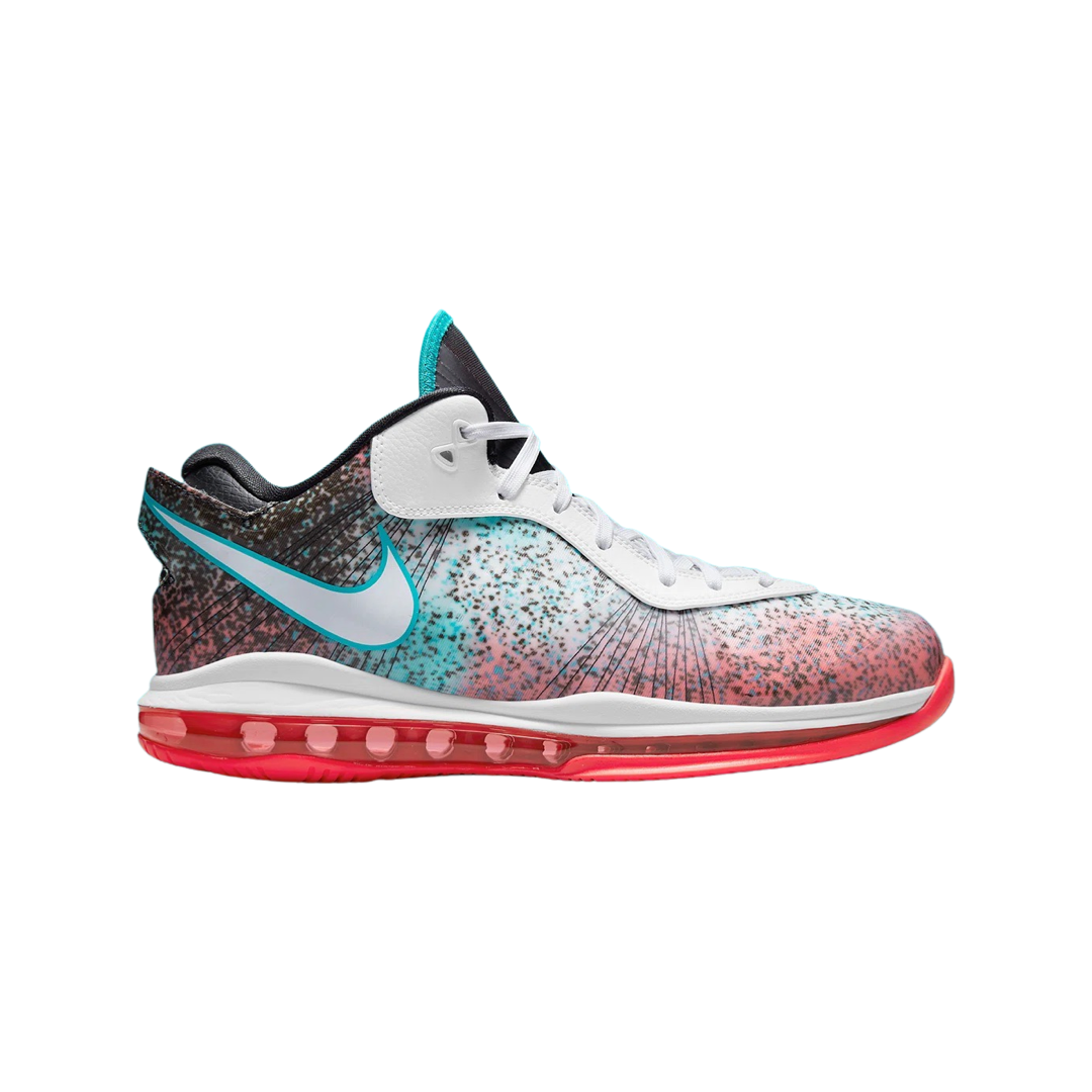Nike LeBron 8 V2 Low Basketball Shoes - Miami Nights Colorway for Men | Performance Sneakers for Basketball & Casual Wear