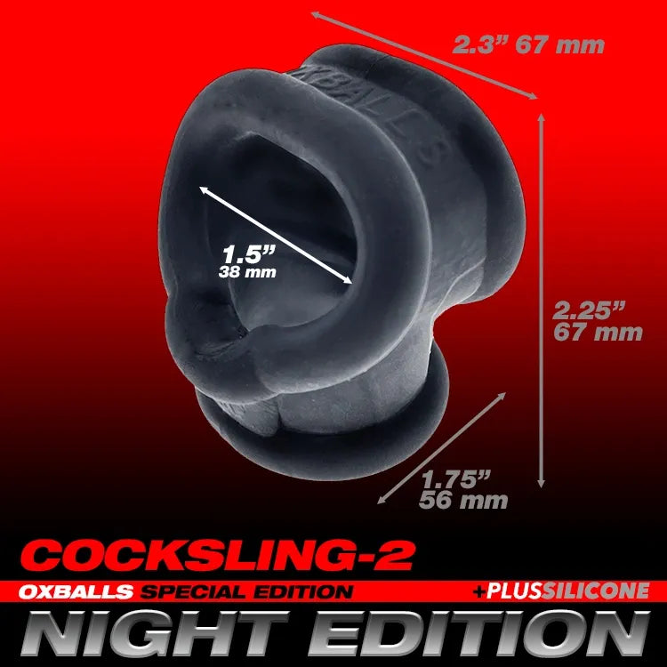Oxballs Cocksling 2 Black - Premium Penis Support Sling for Enhanced Comfort & Performance - Perfect for Workouts, Sports & Intimate Play