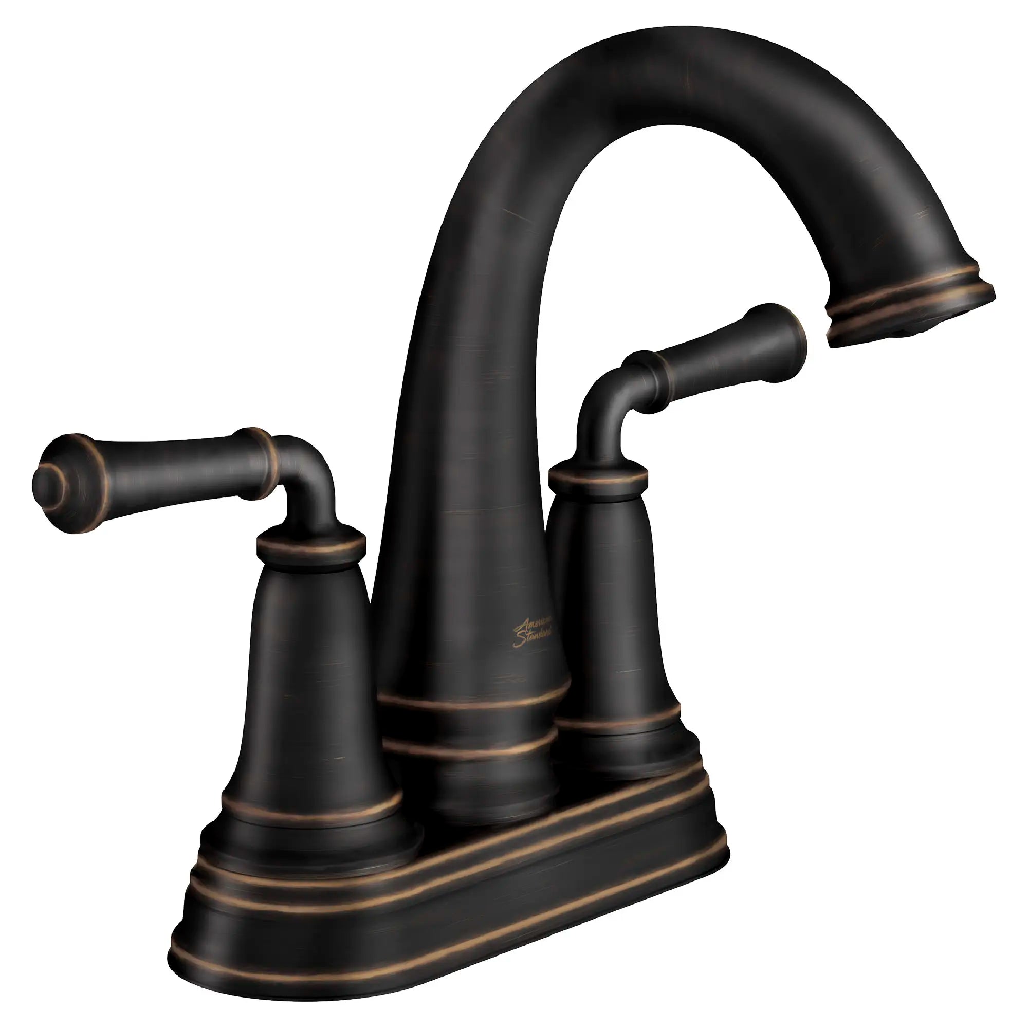 Delancey® 4 Inch Centerset 2 Handle Bathroom Faucet - 1.2 GPM/4.5 LPM Water-Saving Design with Lever Handles - Perfect for Small Bathrooms, Powder Rooms & Guest Baths