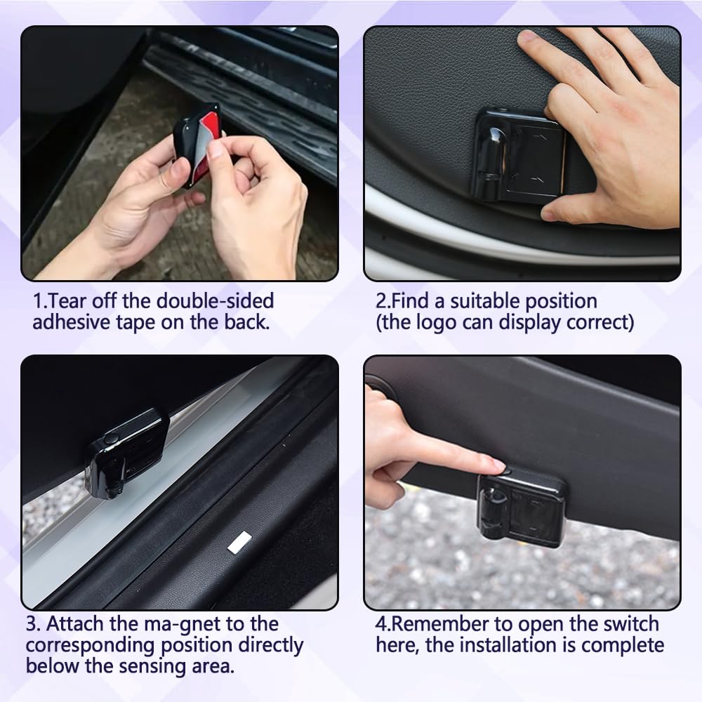 2PCS Wireless Car Door LED Logo Projector Lights - Universal Ghost Shadow Welcome Lights for Cars, Trucks & SUVs - Perfect for Nighttime Safety and Stylish Entrance