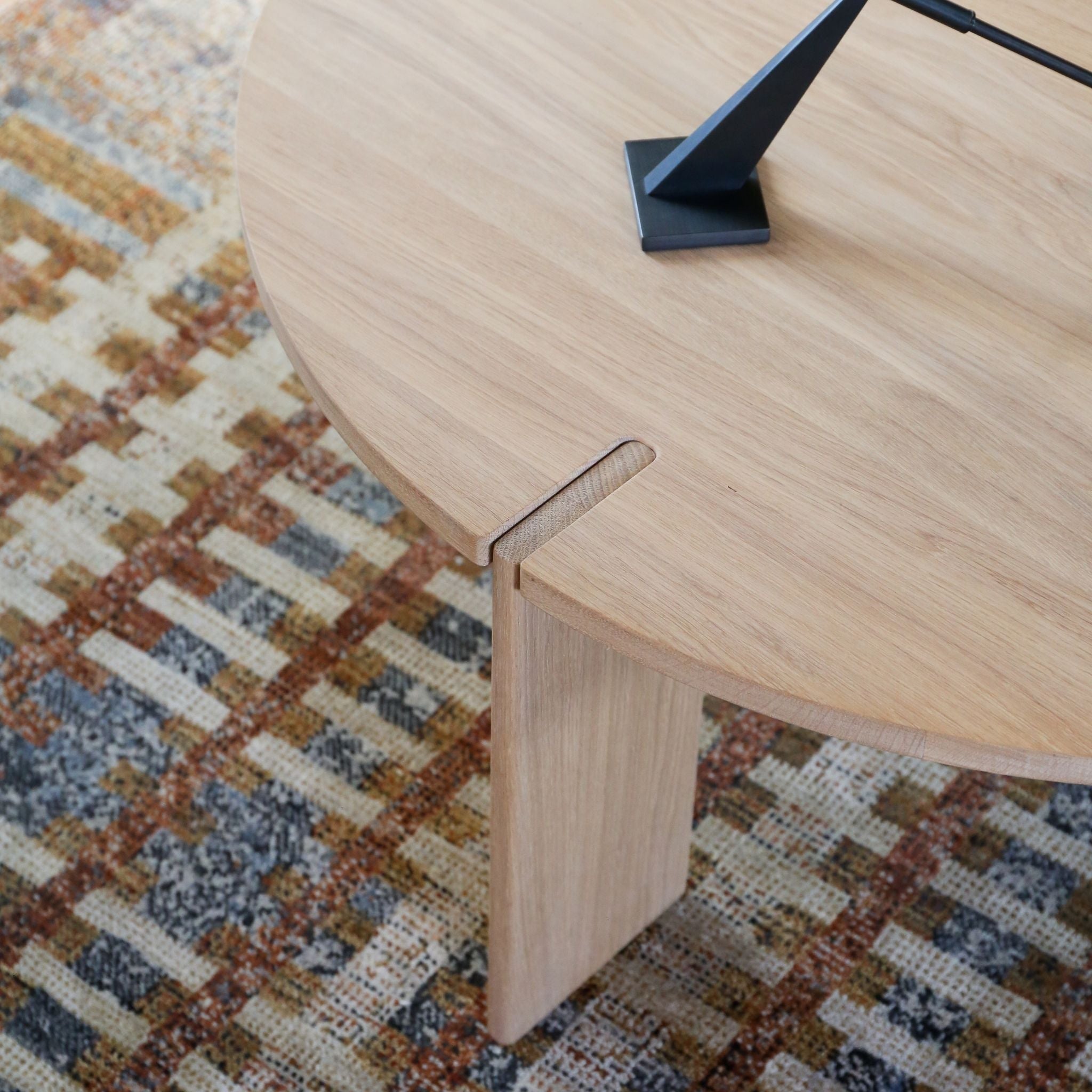 OYOY Large Natural Wood Coffee Table - Modern Scandinavian Living Room Furniture for Home Decor & Lounge Use