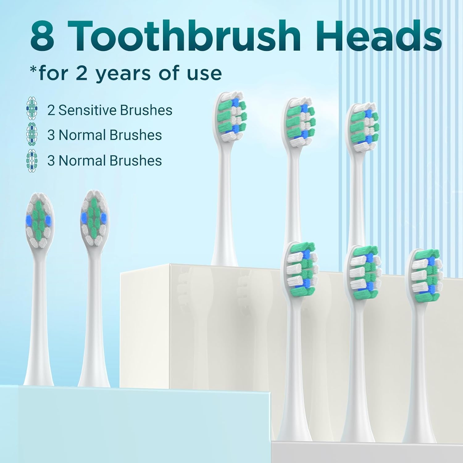 Rechargeable Sonic Electric Toothbrush for Adults with 8 Brush Heads & Travel Case - 2.5 Hour Charge Lasts 120 Days (Purple) - Perfect for Home Use, Travel & Daily Oral Care