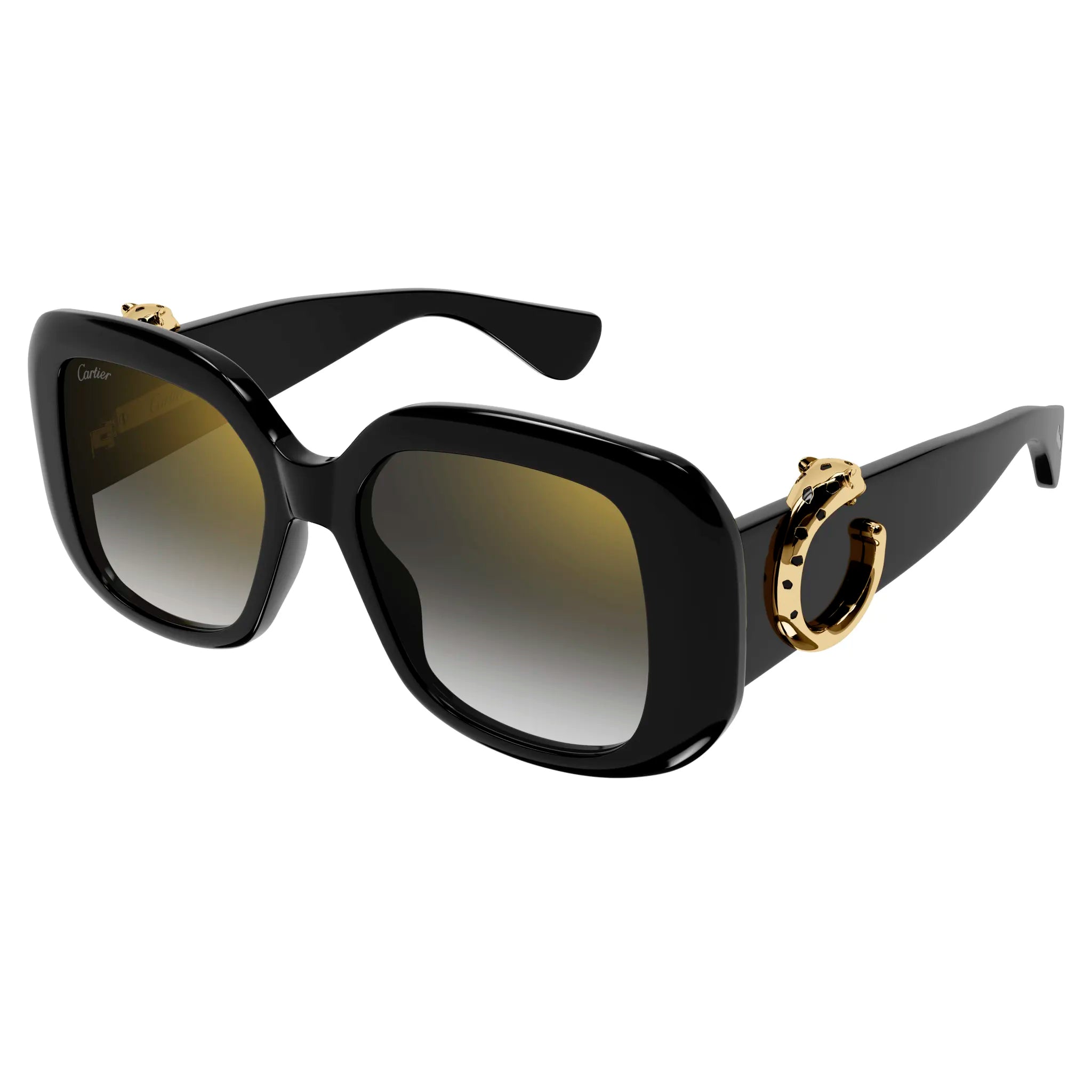 Cartier CT0471S 001 Black Grey Aviator Sunglasses for Men & Women - Luxury Designer Shades for Driving, Travel & Outdoor Activities