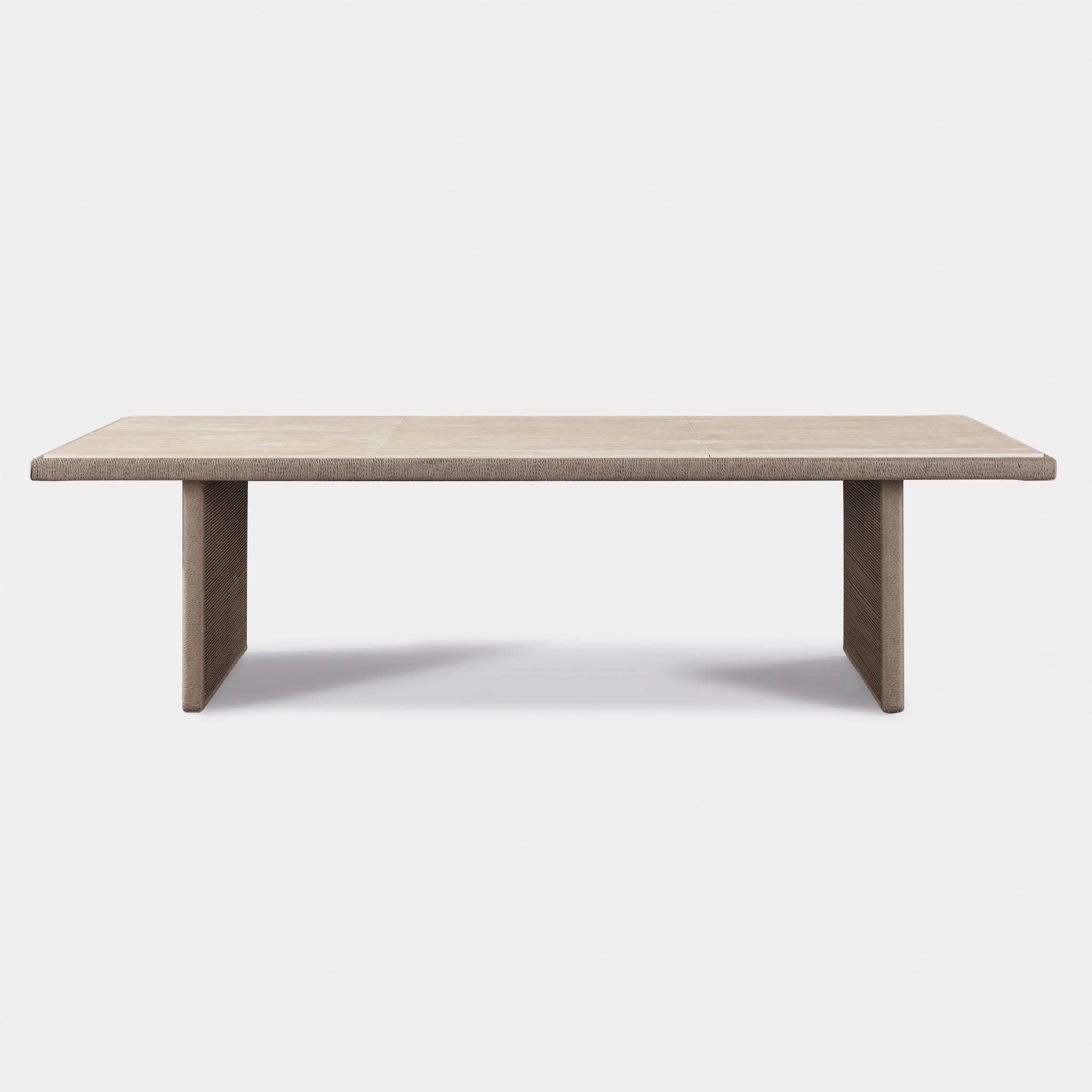 Formentera 108-inch Modern Dining Table - Solid Wood Farmhouse Table for Kitchen & Dining Room - Perfect for Family Gatherings & Dinner Parties