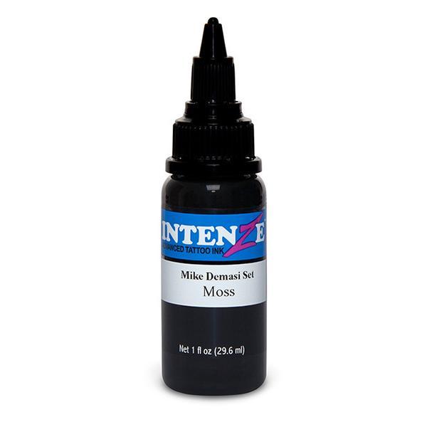 Intenze Demasi Moss Green Tattoo Ink - Professional Vegan Tattoo Ink for Artists, Safe & Vibrant Colors - Perfect for Sleeves, Tribal Art & Body Tattoos