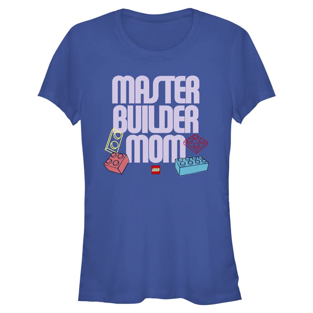 Fifth Sun Women's Lego Iconic Builder Mom Junior's Short Sleeve Graphic T-Shirt - Fun Casual Outfit for Lego Fans, Mother's Day Gift & Everyday Wear