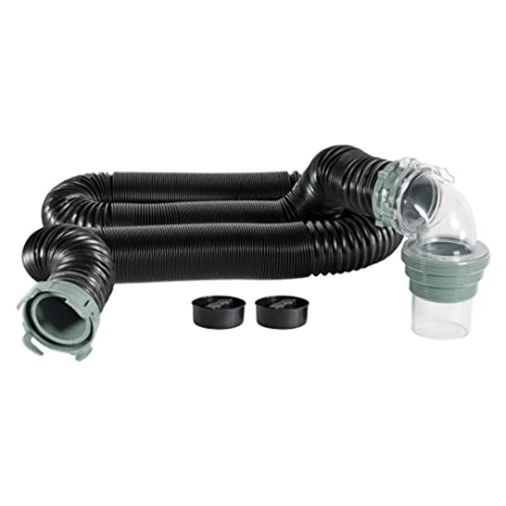 Duraflex 15ft RV Sewer Hose Kit - Heavy Duty Camper Waste Drainage for RV, Trailer & Motorhome | Outdoor Camping & Travel Essentials
