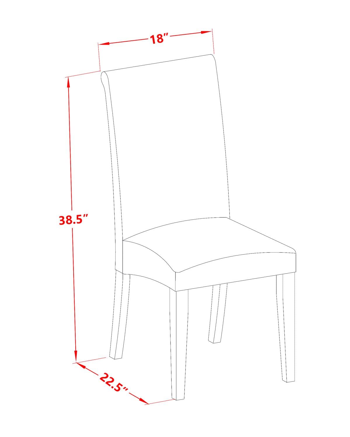 East West Furniture 5-Piece Round Dinette Set with Pedestal Table & 4 Cream Linen Fabric Chairs - 42x42 Inch, White - Perfect for Small Kitchen, Breakfast Nook, or Apartment Dining Area