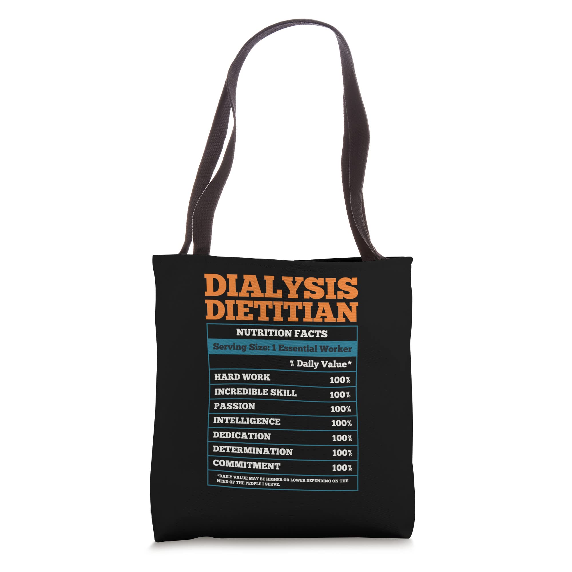 Dialysis Dietitian Tote Bag - Medical Nutrition & Dietetics Gift for Healthcare Professionals - Perfect for Work, Conferences & Daily Use
