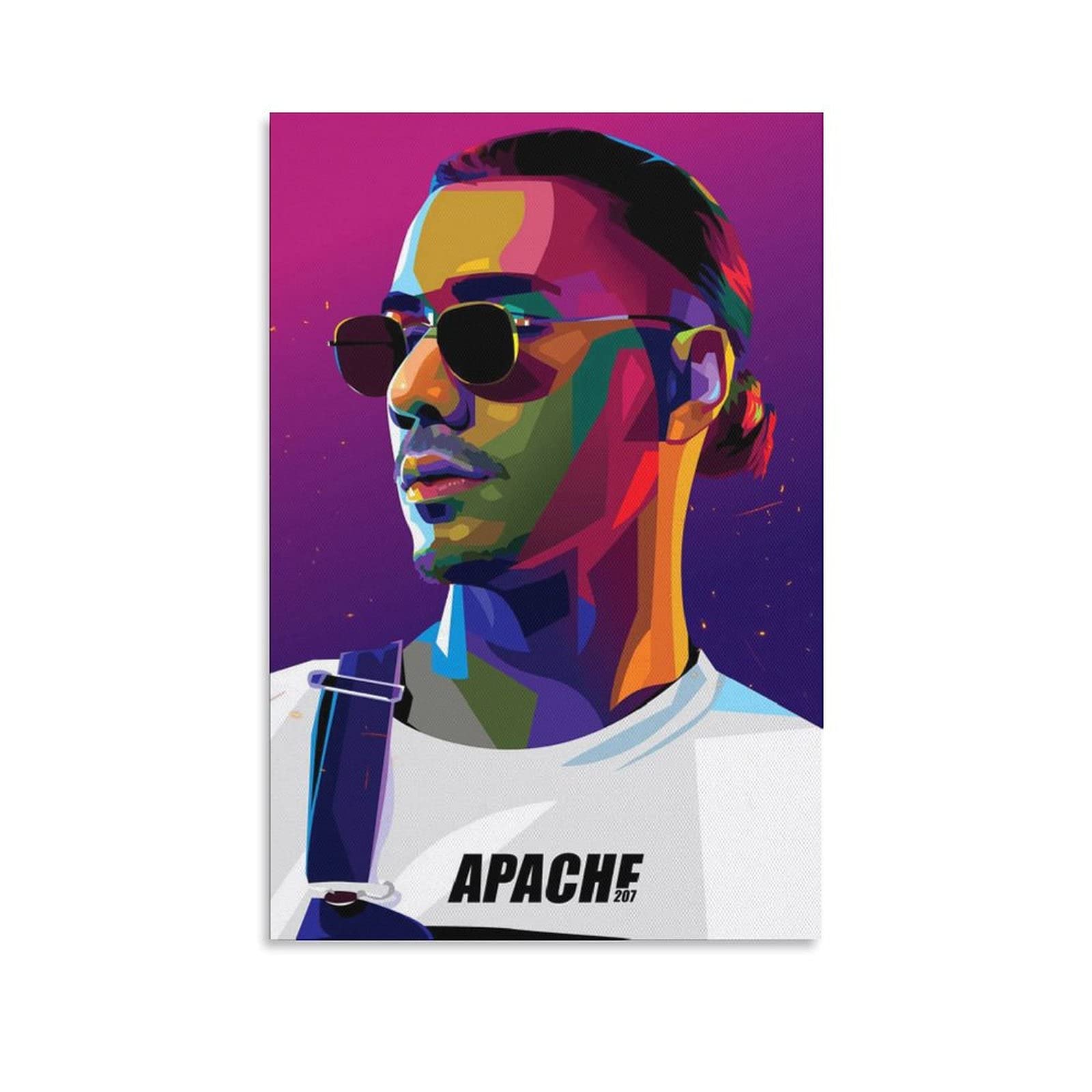 Apache 207 Rapper Canvas Poster - 8x12 Inches (20x30cm) Music Wall Art for Bedroom, Living Room & Office Decor - Perfect Gift for Fans, Sports & Landscape Theme Home Decoration