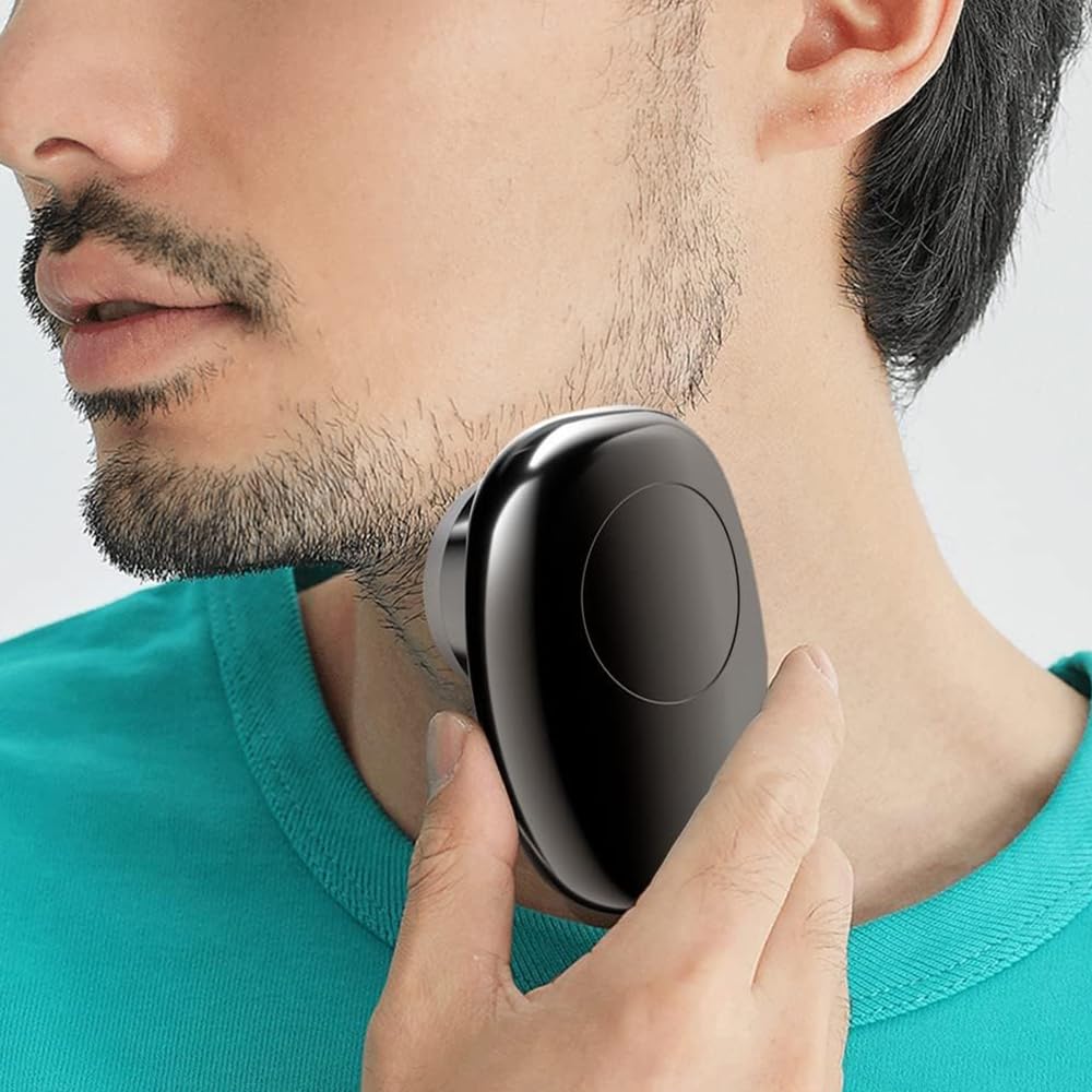 Onthpointe Mini Electric Shaver - Portable Pocket Razor for Men, Compact & Powerful Personal Grooming Kit for Home & Travel, Quick Touch-Ups, Smooth Shaving Experience (Golden) | Perfect for Business Trips, Gym Bags & Daily Carry