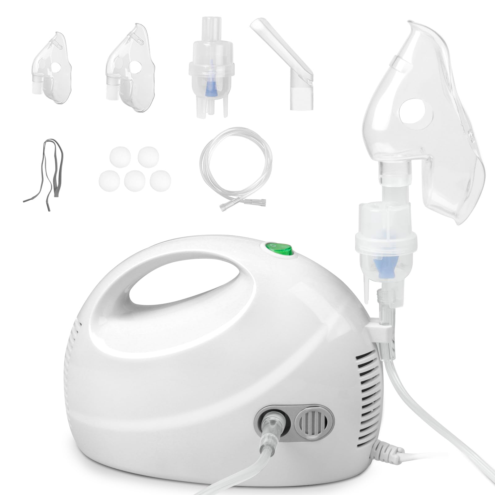 Model 4650 Compressor Nebulizer Machine - Portable & Powerful Breathing Treatment for Adults & Kids - Perfect for Asthma, Allergies & COPD Relief at Home or Travel