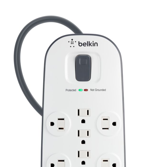 Belkin 12-Outlet Surge Protector with USB Ports - Power Strip for Home, Office, and Travel - Protect Electronics from Power Surges