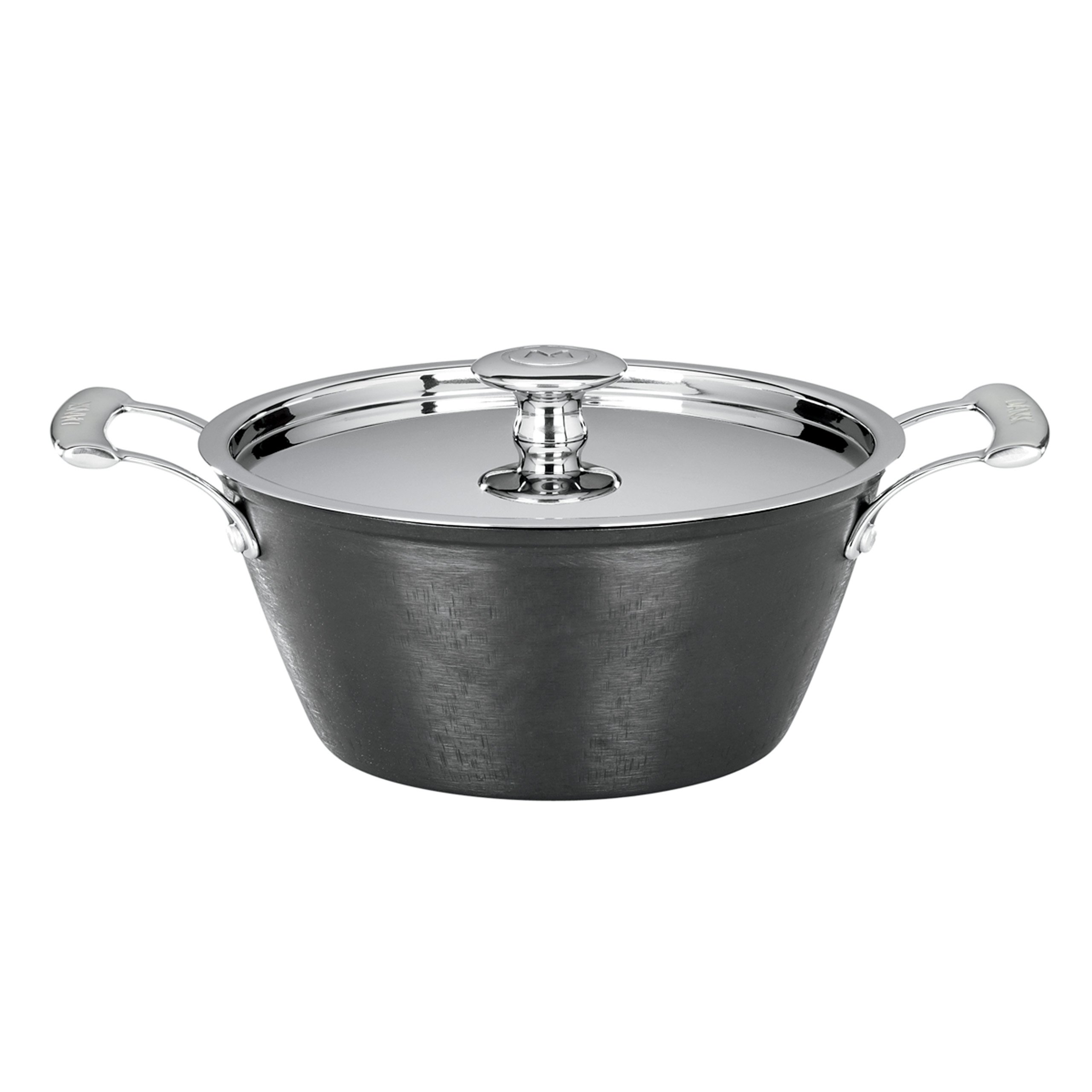 Dansk Mario Batali Pre-Seasoned 3-Quart Light Cast Iron Round Casserole Dutch Oven - Perfect for Braising, Stewing & Slow Cooking in Oven or Stovetop