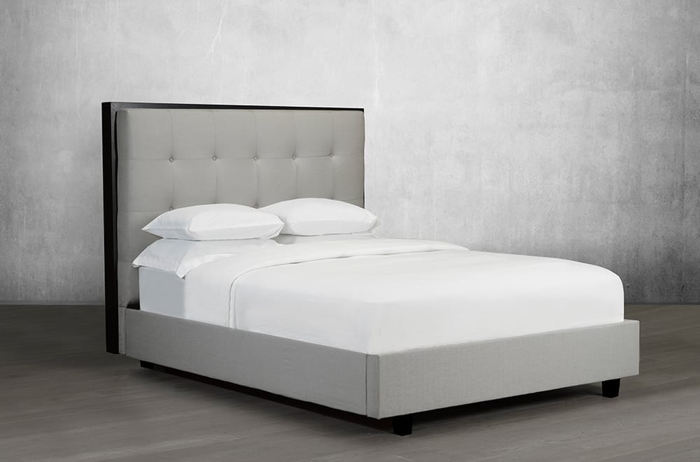 Canadian Made Maria Platform Bed - Solid Wood Frame, Queen Size, Modern Minimalist Design | Perfect for Bedrooms, Guest Rooms & Small Spaces