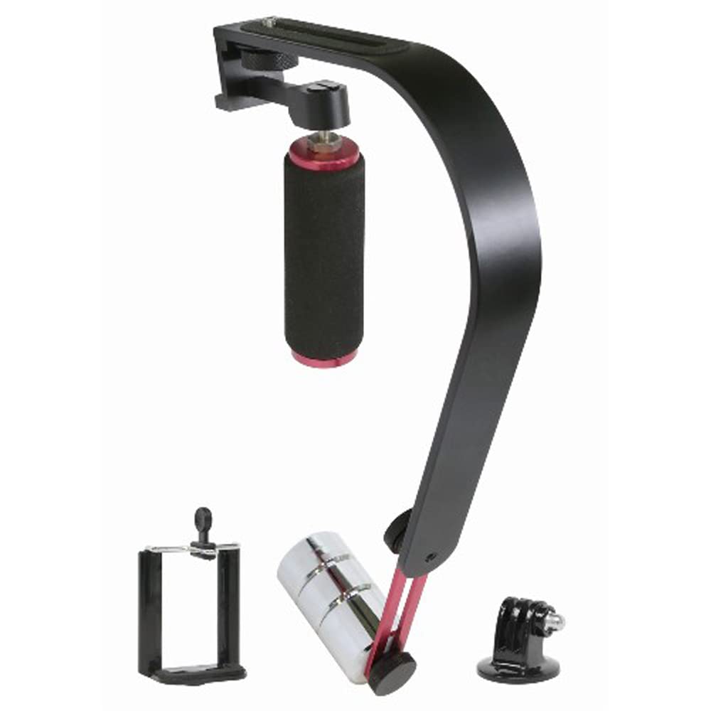 Vidpro Digital Camera Tripod Stand with Smartphone Adapter - Compatible with Nikon D810A, DSLR Cameras, Camcorders & iPhones - Includes GoPro Mount for Vlogging, Photography & Live Streaming