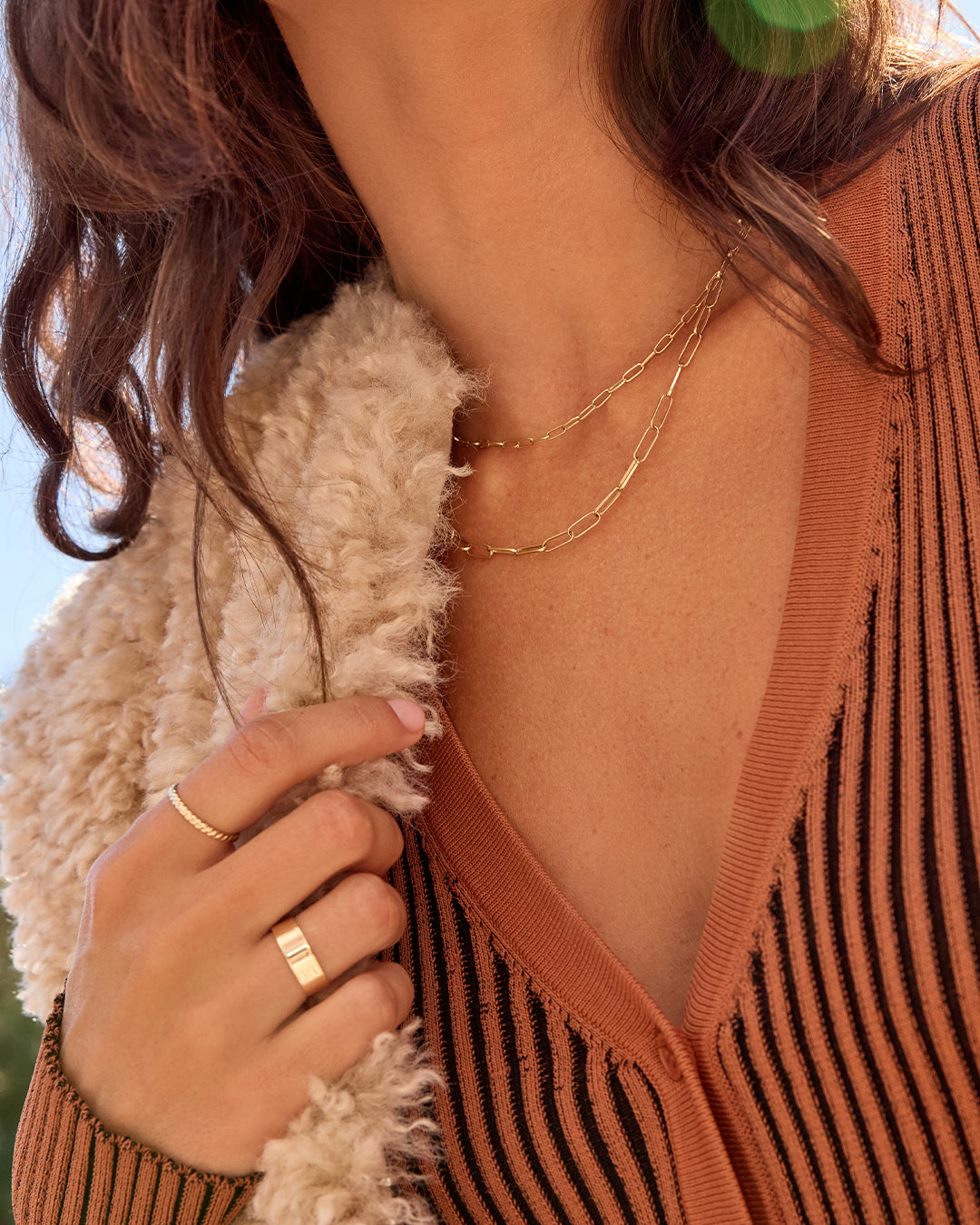 14K Gold Parker Necklace for Women - Elegant & Dainty Layering Necklace - Perfect for Everyday Wear, Gift Giving & Special Occasions