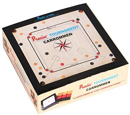 Premium Tabkah Tournament Carrom Board Set - Professional Carrommen Coins for Competitive & Family Play - Perfect for Indoor Games, Parties, and Family Game Nights