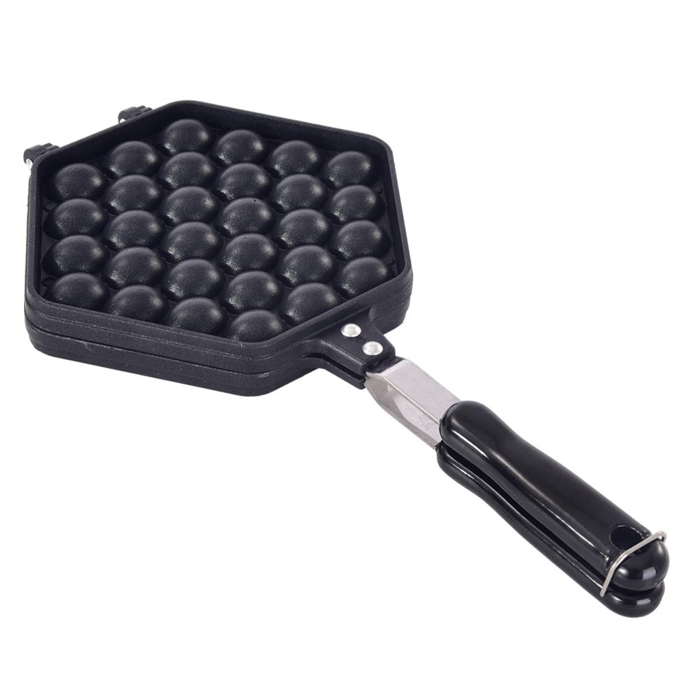 Cabilock 30-Hole Octopus Balls Maker & Double-Sided Hong Kong Egg Waffle Mold - Non-Stick Bakeware Set for Takoyaki, Bubble Waffles, and Desserts - Perfect for Home Kitchen, Parties, and Street Food Lovers