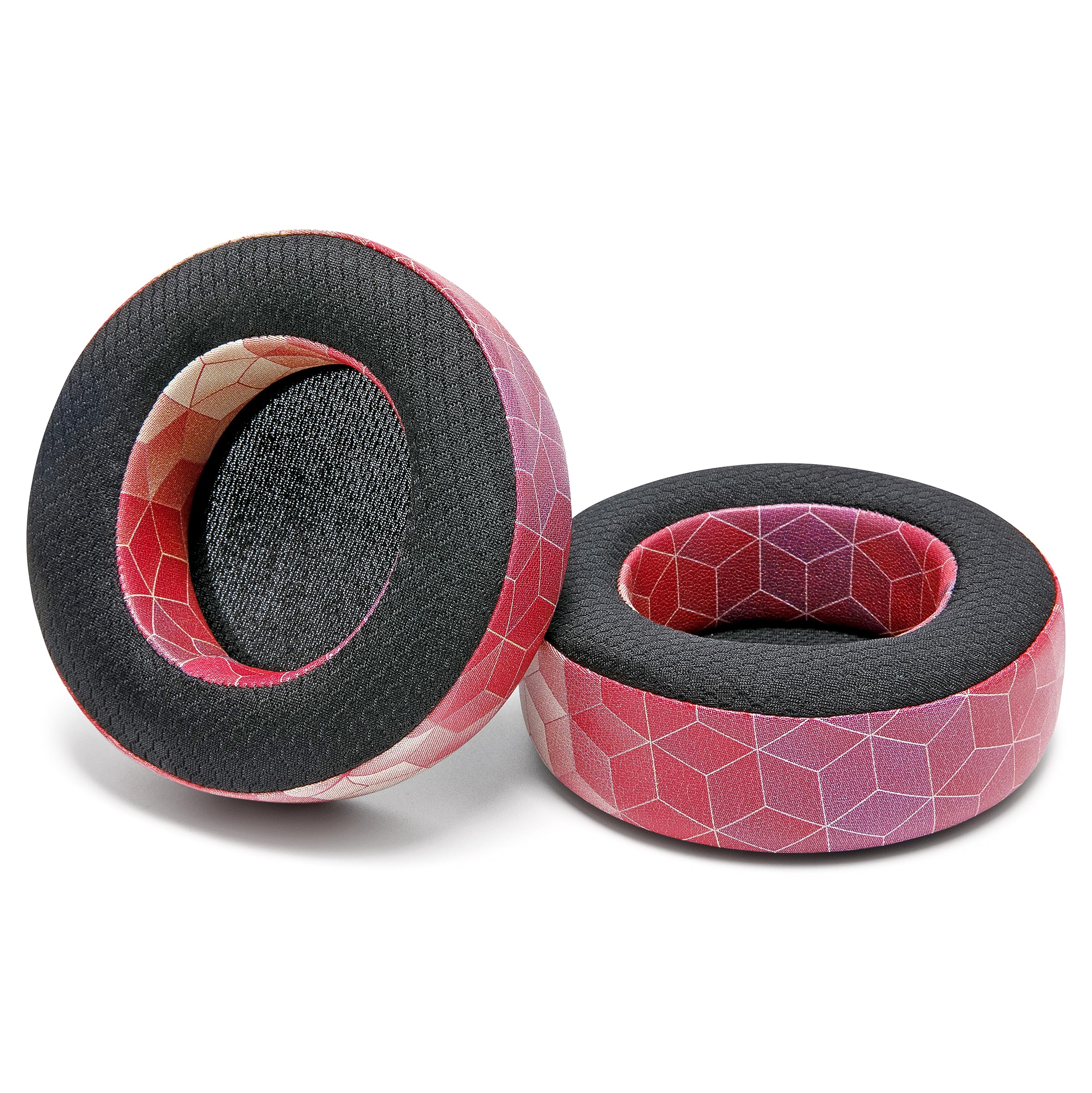 Wicked Cushions WC Freeze Virtuoso Cooling Gel Ear Pads for Corsair Virtuoso Gaming Headset - Enhanced Thickness & Noise Isolation - Hex Red | Perfect for Long Gaming Sessions & Hot Climates