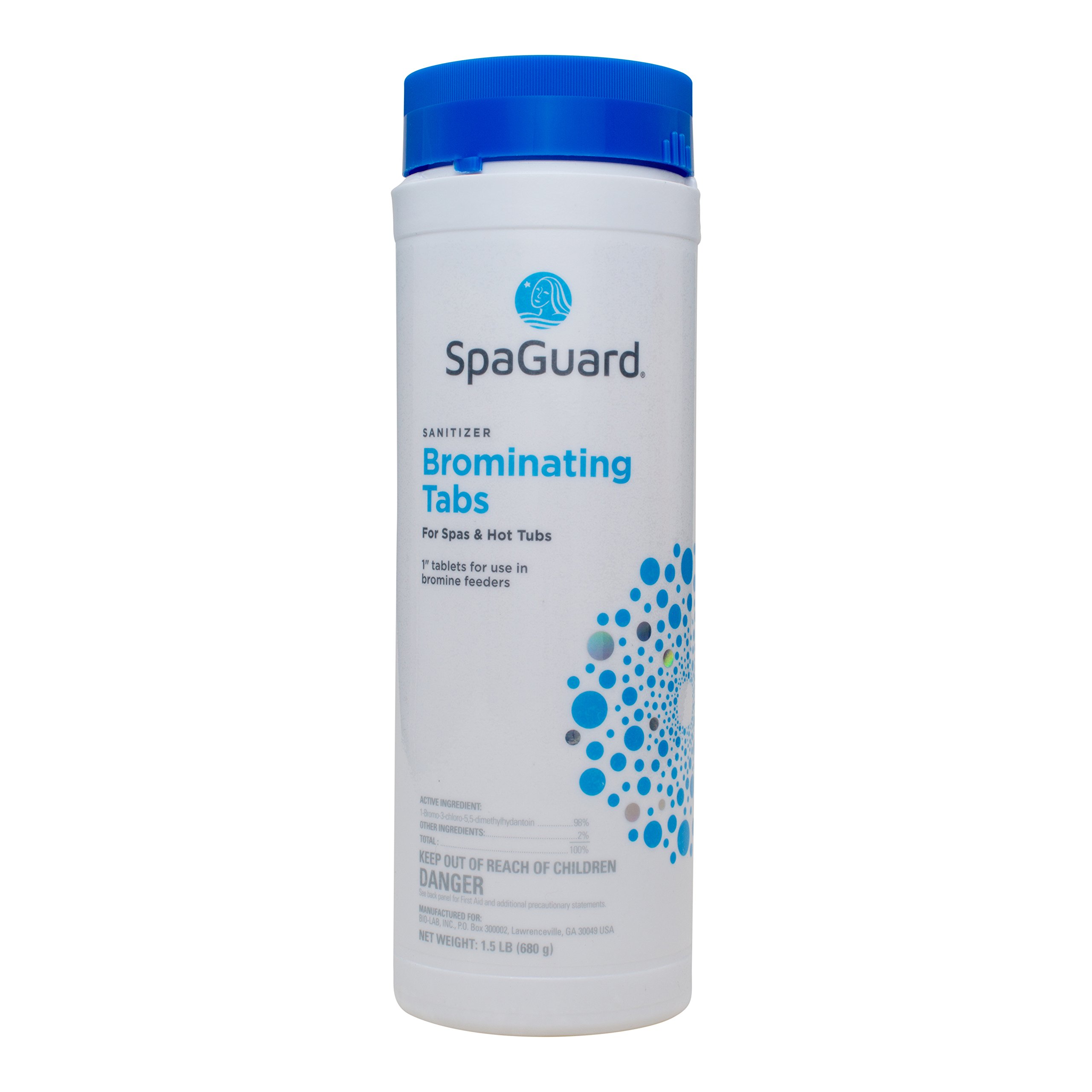 SpaGuard Brominating Tablets for Hot Tubs & Spas (1.5 lb, 2 Pack) - Keeps Water Clean & Clear for Relaxing Soaks, Pool Maintenance