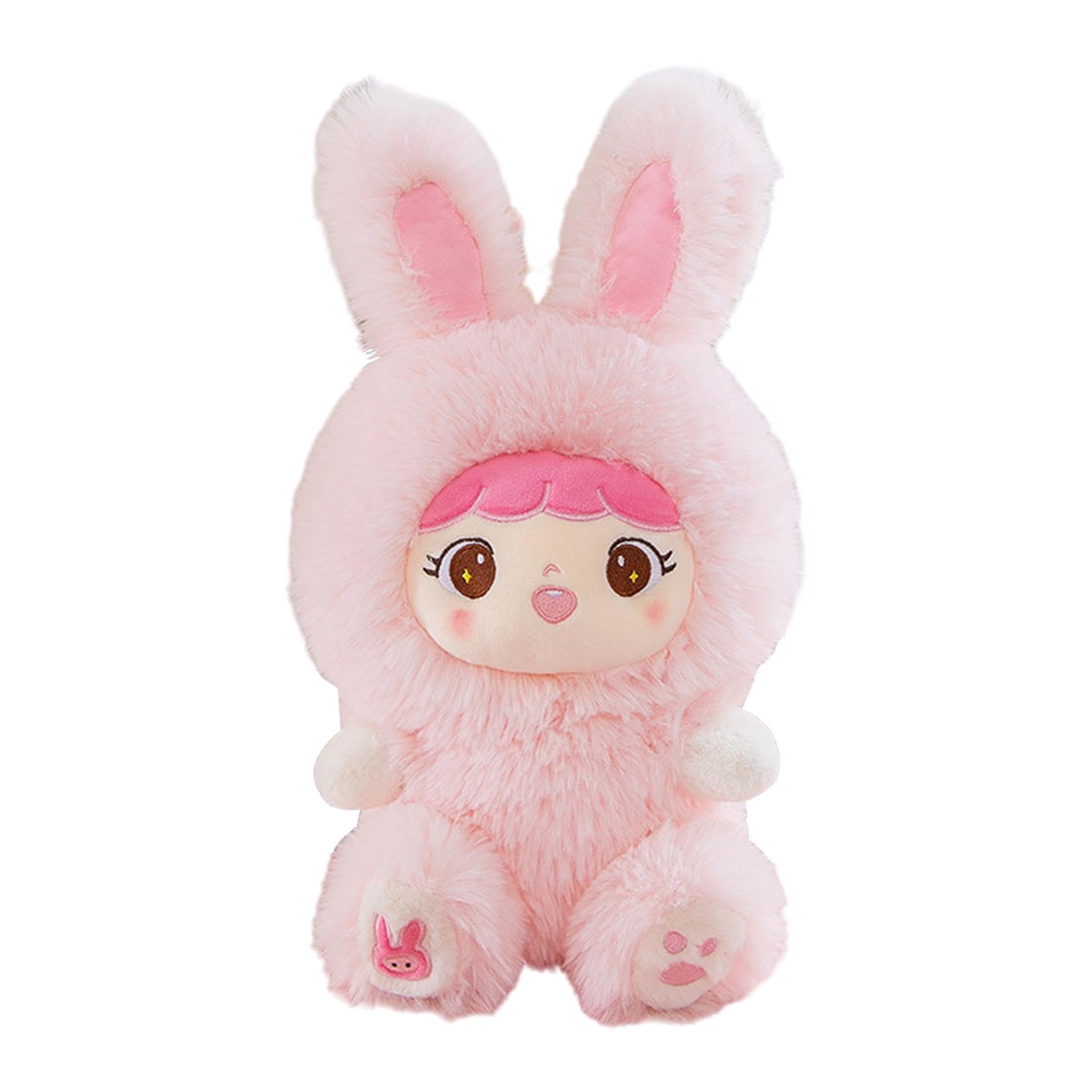 Soft Plush Bunny Stuffed Animal - Long Eared Cuddly Rabbit Toy, Adorable Fluffy Bunny Doll for Sofa, Bedroom & Living Room - Perfect for Kids' Gifts, Nursery Decor, and Comforting Companionship