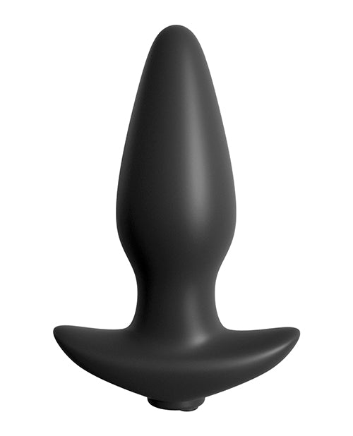 Remote Control Silicone Anal Plug 4 Inch - Black - Anal Fantasy Collection - Perfect for Couples Play & BDSM Exploration