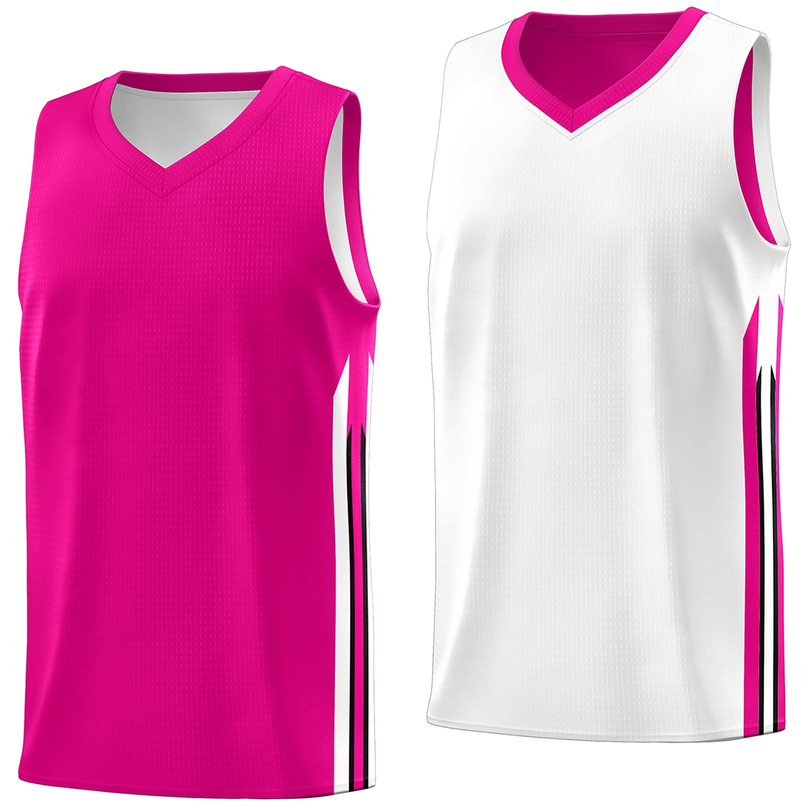 Men's Reversible Basketball Jersey - Team Uniform for Sports & Hip Hop