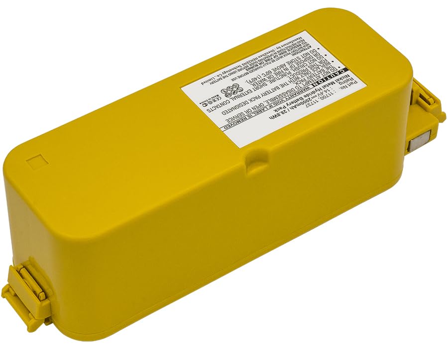 Synergy Digital Vacuum Cleaner Battery - 14.4V 2000mAh Ni-MH High Capacity Replacement for Dirt Dog Vacuum & 11700 Battery - Perfect for Home Cleaning, Car Detailing, and Workshop Use