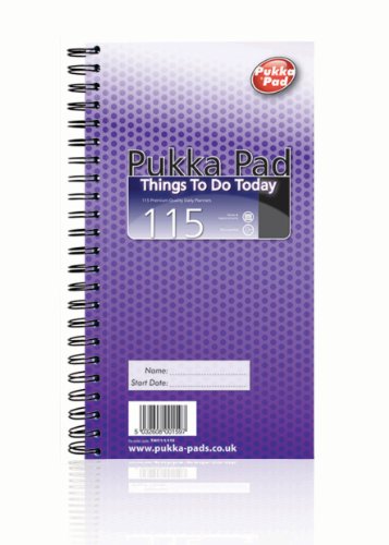 Pukka Pad To-Do List Notepad - 152x280mm Daily Planner for Productivity & Organization | Perfect for Office, School & Home Use