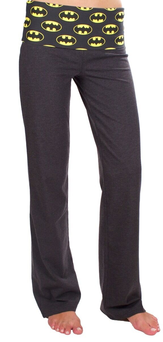 Batman Symbol DC Comics Lounge Yoga Pants - Superhero Comfort for Workouts, Yoga & Casual Wear