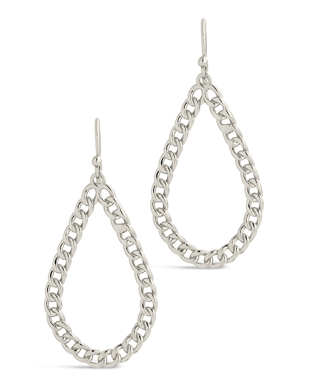 Stylish Nikole Chainlink Teardrop Dangle Earrings for Women - Trendy Gold/Silver Fashion Jewelry - Perfect for Parties, Weddings & Everyday Wear