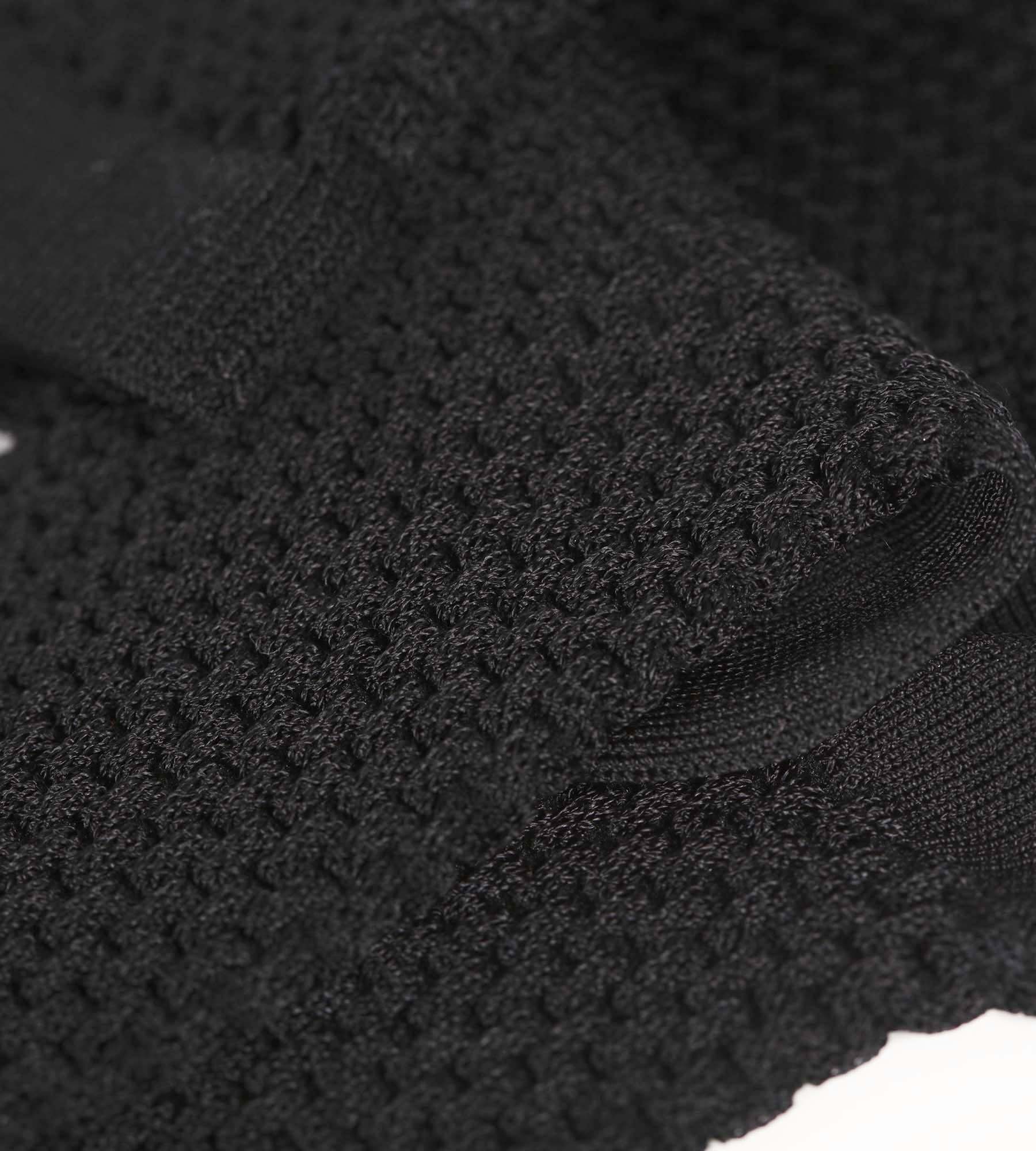 Black Viscose Waffle-Knit Women's Socks - Stylish & Comfortable for Everyday Wear, Work & Casual Outfits