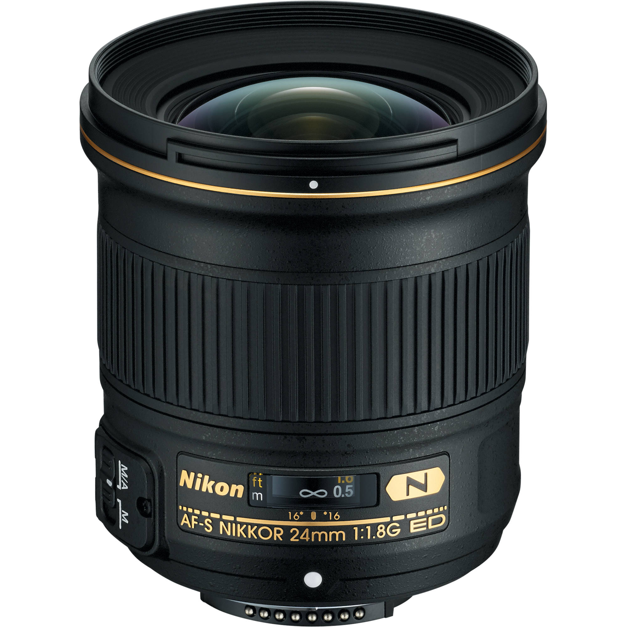 Nikon AF-S NIKKOR 24mm f/1.8G ED Wide Angle Prime Lens for DSLR Cameras - Perfect for Landscape, Architecture & Low Light Photography