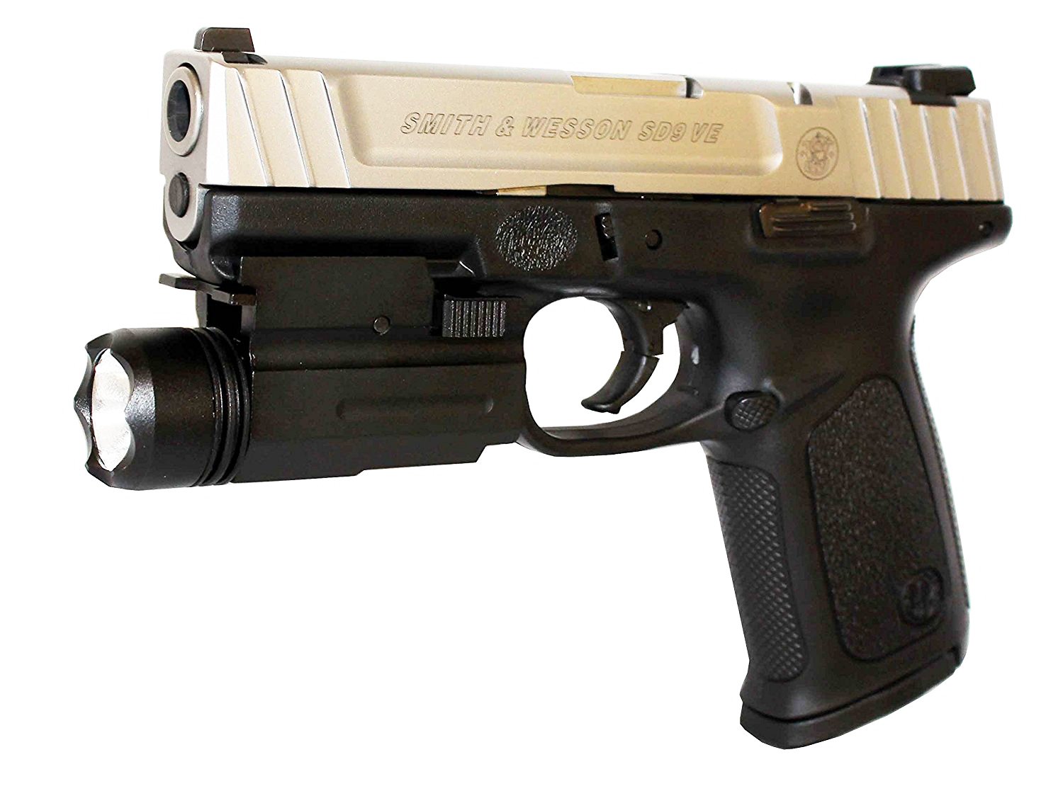 CZ P-07 Tactical Flashlight with Picatinny/Weaver Rail Mount - Aluminum Black Home Defense & Tactical Accessory for Handguns - Perfect for Night Operations, Home Security & Outdoor Activities