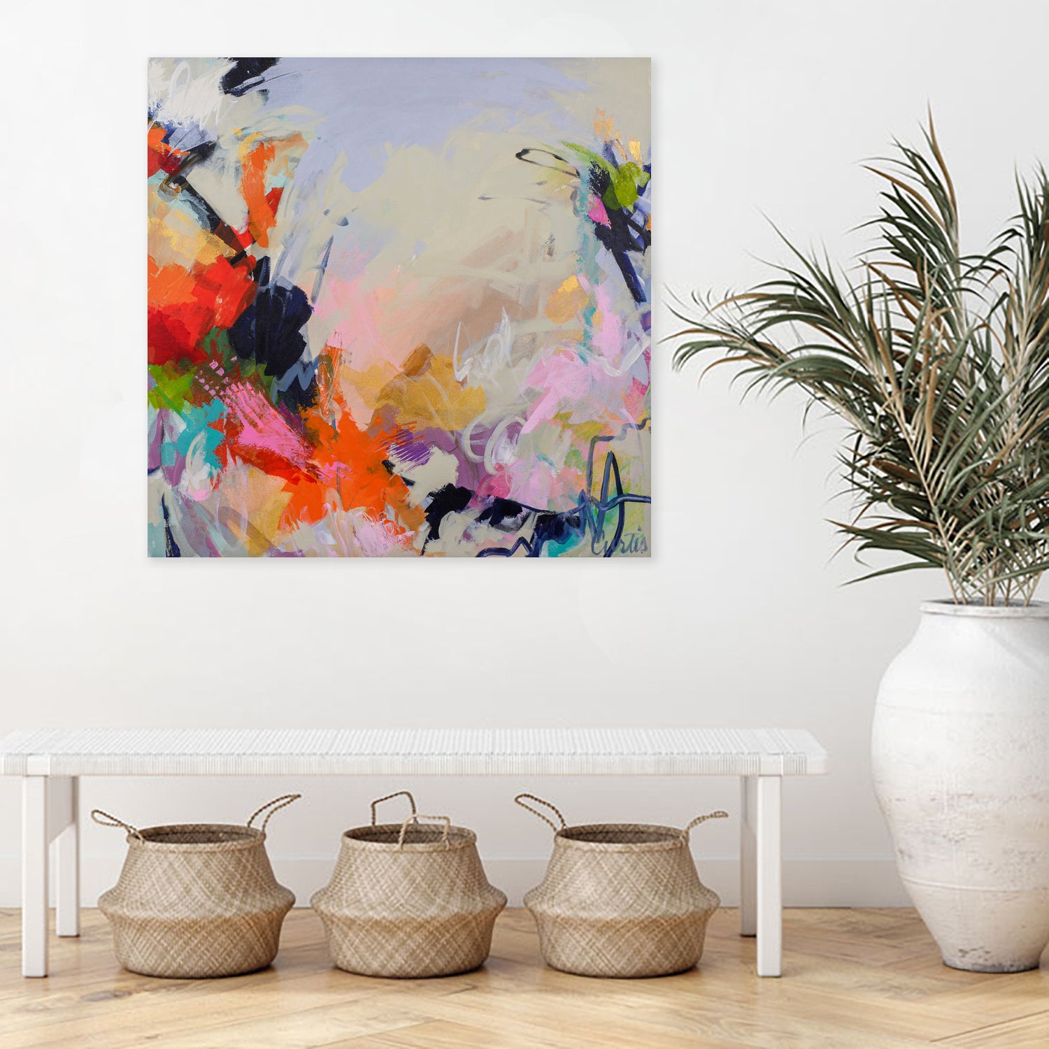 Abstract Forms Wall Art - Modern Geometric Canvas Prints for Home & Office Decor - Perfect for Living Room, Bedroom, or Workspace