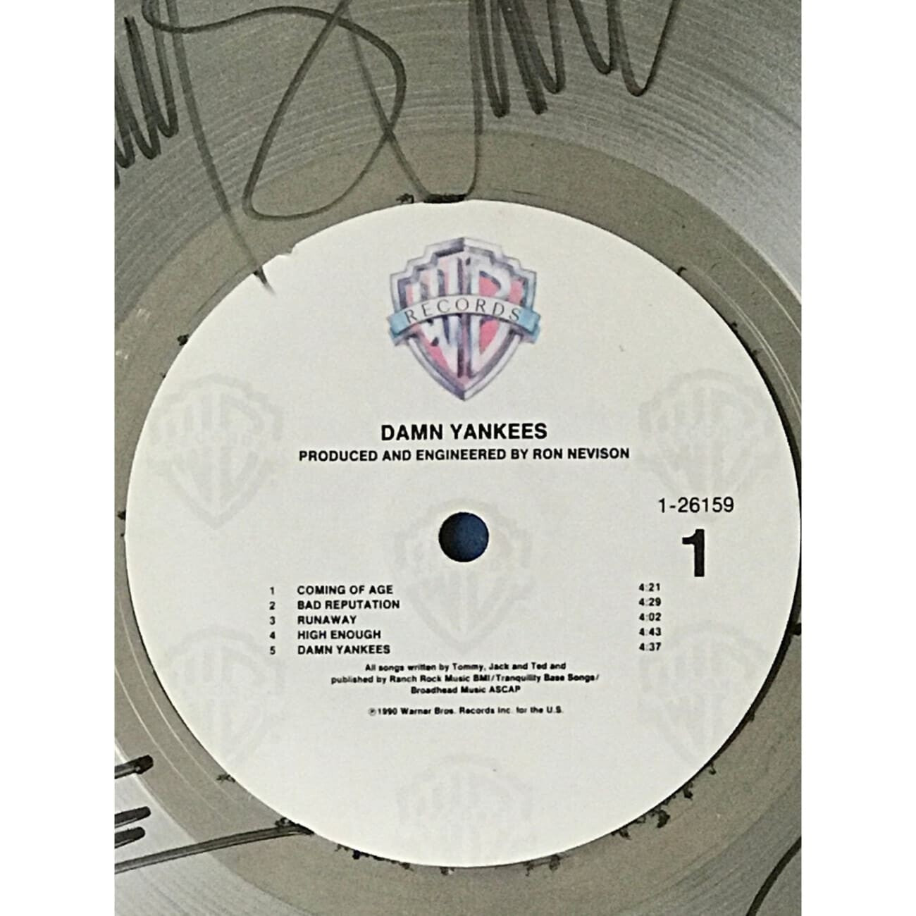 Damn Yankees RIAA Platinum Award Signed by Band with BAS COA - Authentic Collectible for Music Fans & Memorabilia Enthusiasts