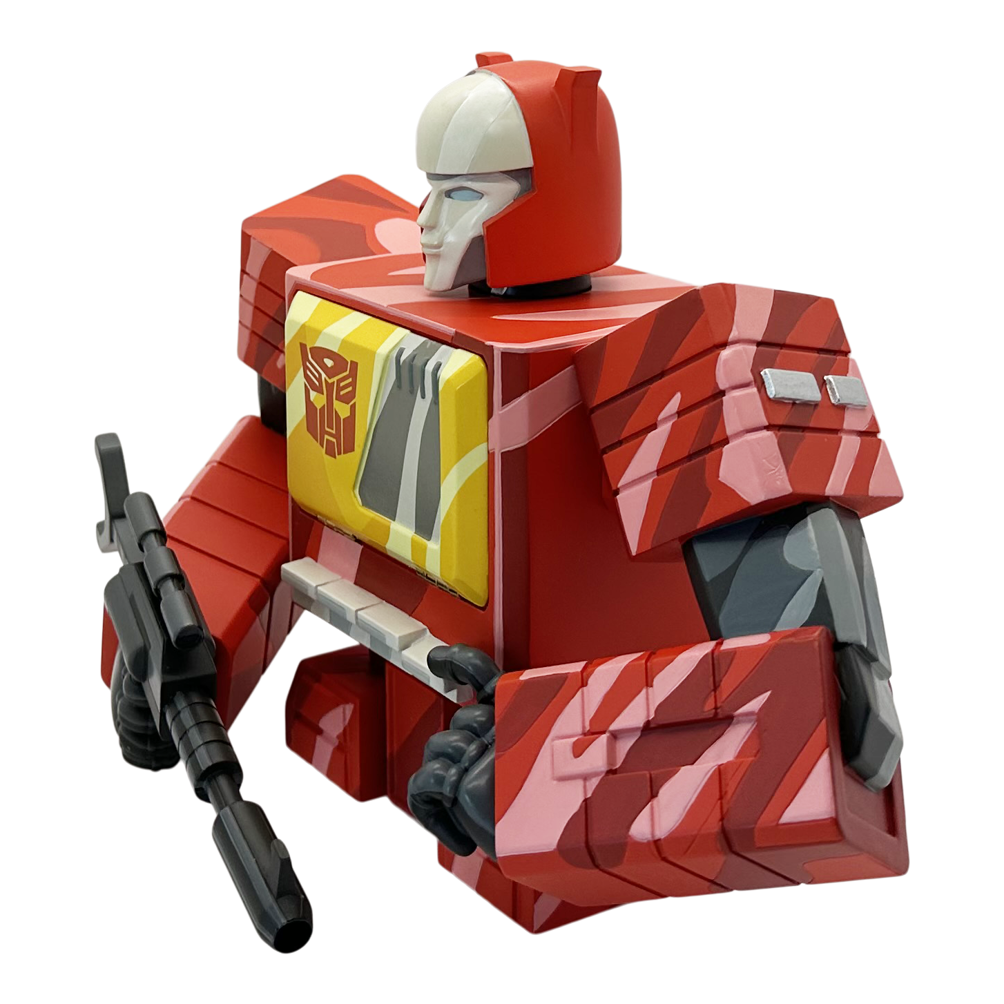 Transformers Blaster Deluxe Mini Bust Card Holder - Collectible Action Figure for Fans | Perfect for Office Desk Decor, Gift for Collectors & Movie Enthusiasts