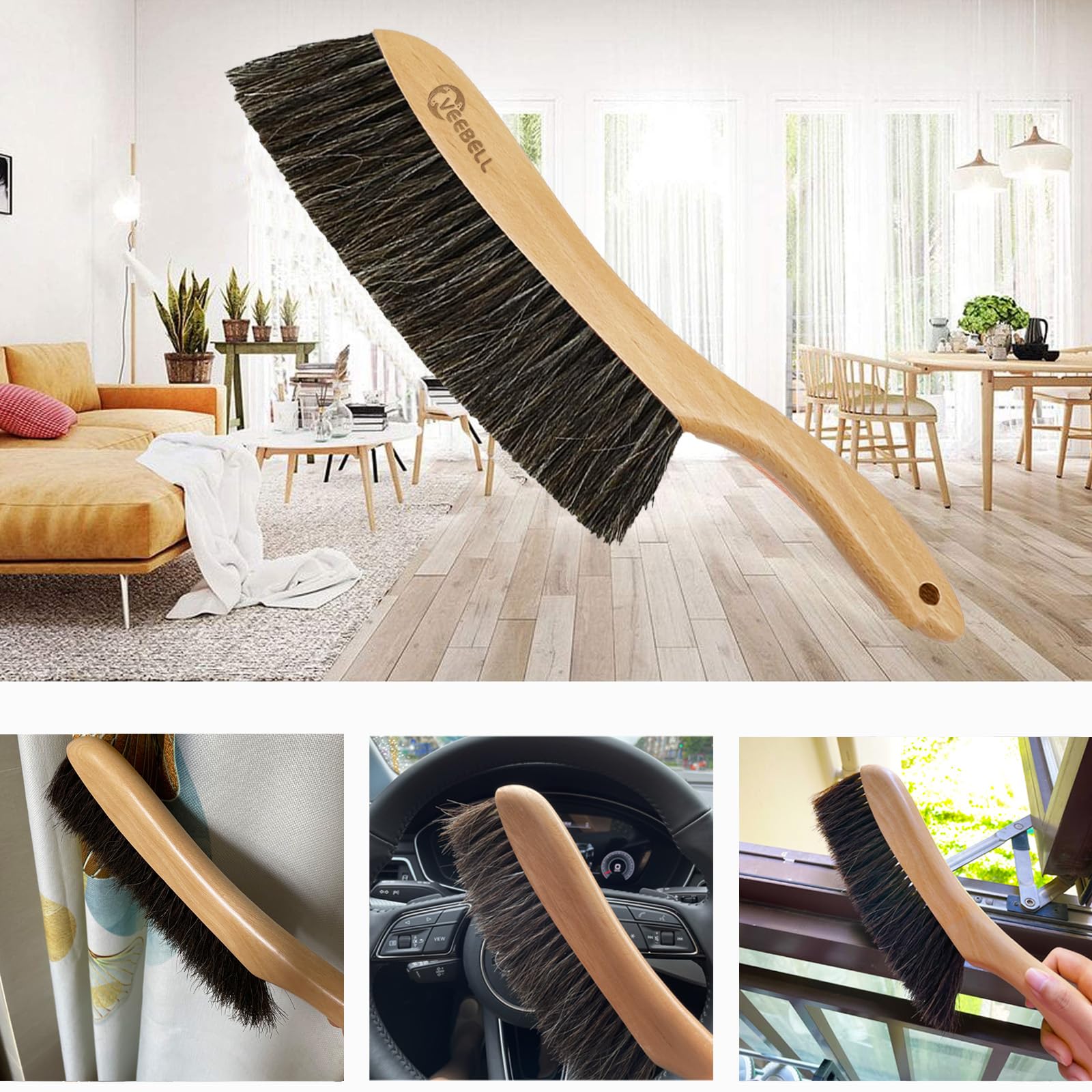 Premium Horse Hair Hand Broom - 14